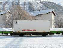 RhB - Gterwagen Lp 7879 in Samedan am 01.01.2010