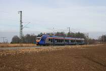 Der Cantus Flirt 427 507 am 01.01.2010 bei Ainring.