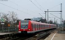 423 011-6 und 024-3 als S1 nach Kirchheim (Teck) in Untert�rkheim 23.1.10