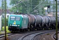 145-CL 004 ist mit ihren Kesselwagen in Bad K�sen kurz vorm Ziel am 25.06.2009 