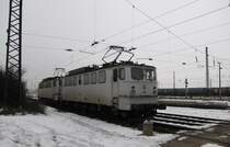 Energy Rail DP 50 (142 154-4) + DP 52 (142 134-6) in Gro�korbetha; 21.01.2010