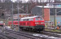 DB 218 425-7 in Mainz Hbf; 03.02.2010