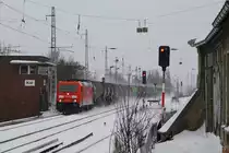 185 271-4 durchf�hrt am 30.1.2010 mit einem Kesselzug Berlin-Karow.