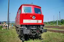 Hier die 232 240-2 beim Eisenbahnfest in Elstal am 01.05.2009
