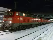 218 421, 218 437 und 1116 255 mit EN 463& D499 in Richtung Budapest und Zagreb wurden auf Grund der Baustelle zwischen Prien und Traunstein, �ber Markt Schwaben, M�hldorf, Garching, Freilassing umgeleitet. Am 30.01.2010