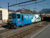 RhB Werbelok Ge 4/4 III  Graub�ndner Kantonalbank  am 03.10.01 in Chur