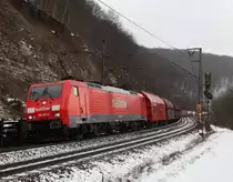 BR 189 auf der Geislinger Steige am 04.01.2010