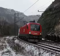 �BB 1116 auf der Geislinger Steige am 04.01.2010