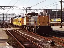 6452 und 6509 mit CTOzug auf Utrecht Hauptbahnhof am 4-6-2000. Bild und scan: Date Jan de Vries.