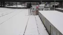 ausgedient: Vor dem 31.12.09 standen hier jeden Tag im Jahr Zementwagen. Auch das Altpapier wurde hier verladen und vor mehr als 5 Jahren nutzte auch der Zirkus Knie die Gelegenheit, seine Wagen hier zu entladen. Diese Aufgabe wird seither im Rangierbahnhof Luzern get�tigt(Kupferhammer, 12.02.10)