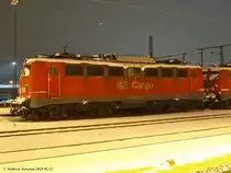 140 834-3 abgeb�gelt beim �bernachten im Bf. Plochingen. (12.02.2010)