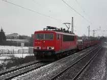 155 086-2 begegnete  mir am 12.02.10 auf meiner Fahrt von Rostock nach D�sseldorf bei der Einfahrt kurz vor Osnabr�ck Hbf.