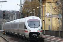 BB 411 mit offener Bugklappe f�hrt Richtung Dresden.Erfurt-Bischleben dem 25.02.2010
