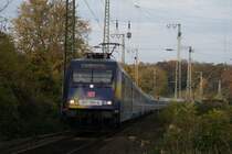 101 101-4  Europa  mit einem IC in K�ln West am 31.10.2009