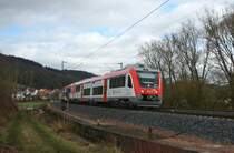 Eine seltsame Begegnung der ITINO-Art machten wir am 27.02.2010 zwischen Mecklar und Friedlos, als zwei VT der VIAS / Odenwald-Bahn gen S�den an uns vorbeirauschten.