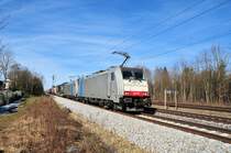 186 109 & 103 am 27.02.10 mit DGS 43137 K�ln-Verona in Haar/M�nchen