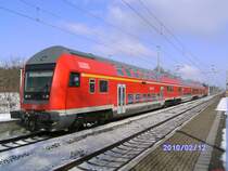 RegionalBahn Garnitur in LBGK(Burgkemnitz). Steuerwagen der Bauart DABbuzfa 778.0