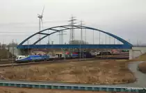 Blick auf die Abstellgruppe im Rbf Alte S�derelbe. Zusehen sind die 1116 911-7 der MWB, zwei MaK G 1206 der MWB, dahinter zwei ER 20 der EVB, 186 149 der ITL, ES 64 F4-288, 186 133-5 der OHE, sowie Re 482 007-2. Aufgenommen am 27.02.10.