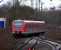 422 050/550 aus Oberhausen kommend hier auf seinem Weg nach Hattingen / Mitte bei der Einfahrt von Essen-Steele am 28.02.2010