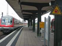 Hier das ende des Sonderzuges der am 5.7.2005 durch Worms Hbf fuhr, der Schluss bestand aus einem alten Flachsteuerwagen.