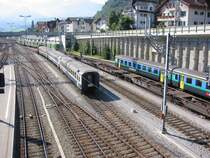 Bahnhof Spiez im Juli 2003.