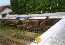 22 029 ex Dsp. 9 ex 39 197 und der �ltender von der verschrotteten 50 0006 in N�rdlingen 24.05.03