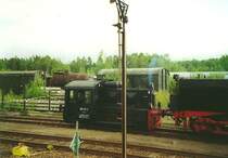 100 211 zieht 52 8075 und 50 3648 durch&acute;s BW-Gel�nde in Chemnitz Hilbersdorf 16.08.00