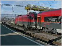Der Railjet verl�sst den Hauptbahnhof von Z�rich am 27.12.09. (Hans)