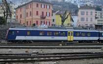 Tilo ohne  Trenitalia -Logo: Nach Modernisierungen verlieren die Tilo-Fahrzeuge der SBB die Anschriften  FS-Trenitalia . Auch der RBDe 560 129-9  Sonvilier , der am 12.03.2010 in Bellinzona stand.