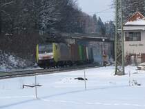 Durchfahrt 189 924 A�ling am 07.03.2010 