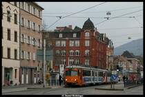 4113 und 4098 am 14.03.2010 nahe des Heidelberger Betriebshofes.