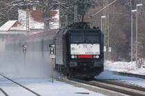 189 999 bei Durchfahrt durch A�ling am 07.03.2010 um 14:00 Uhr