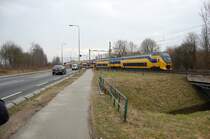Der Gegenzug von Reormond nach Sittard einige Minuten sp�ter diesmal nur ein Doppelstock-IC.14.3.2010