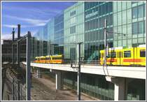 Baselland Transport zwischen Bahnhof und Peter Merian Haus. (01.03.2010)