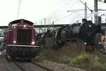 V 100 1365 + BR 50 0072 + BR 52 816 in G�ppingen 20-9-2009