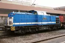 Spitzke (NL) 203 004-1 mit einem Bauzug in D�sseldorf Hauptbahnhof am 27.02.2010 um 15:02 Uhr