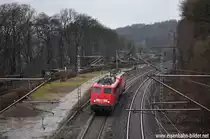 Hier zieht 110 504 eine defekte 112 in Ennepetal Gevelsberg vorbei.