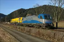 Adria Transport 1216 920 bei der �berstellfahrt der beiden tschechischen Dieselloks 740 554 & 694 welche als SGAG 47684 von Bratislava nach Villach unterwegs waren.
St.Lorenzen 23.03.2010