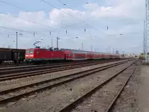 112 105-2 am 23.03.10 mit Regionalexpress nach Magdeburg in Eisenh�ttenstadt