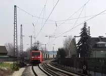 Railion 152 116-0 mit dem TEC 41600 (Ambrogio-KLV) von Gallarate (I) nach Neuss Gbf, in Erbach (Rheingau); 24.03.2010