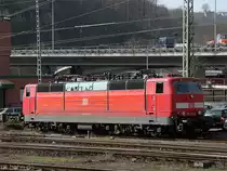 Mehrsystemlok 181 223-9 wartet am 23.3.2010 in Koblenz Hbf auf ihre n�chste Fuhre nach Luxemburg.