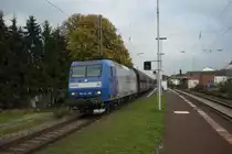 Am 18.09.2009 f�hrt die 145 CL-205 von RBH mit ihrem G�terzug durch den Bahnhof Dutenhofen(bei Wetzlar) auf der KBS 445 in richtung Ruhrgebiet.