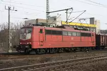 151 134 zog am 24.03.2010 einen gemischten G�terzug durch Lehrte