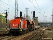 W�hrend die 364 ihren Zug umfuhr kam V 160.1 durch Berlin Sch�nefeld Flughafen Richtung Genshagener Heide am 08.04.
