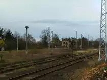 Bf Weinb�hla,Blickrichtung Elsterwerda auf die ehem.BHG.