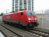 189-069 am 22.7.2005 als Solo Lok in Ludwigshafen Mitte.