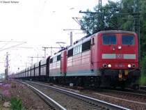 Br 151 109-6 und eine weitere Br 151 am 18.7.05 in Hamburg Harburg