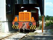 Kabellok ex V10B der Kaolinverladung in Oschatz. 24.07.05