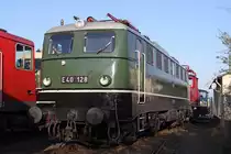 Die E40 128 im DB Museum Koblenz-L�tzel am 05,04,10