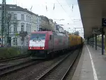 Am 21.04.2010 konnte ich die Crossrail Lok 185 599-8 im Bonner Hauptbahnhof auf Gleis 4 sichten.